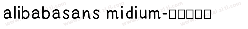 alibabasans midium字体转换